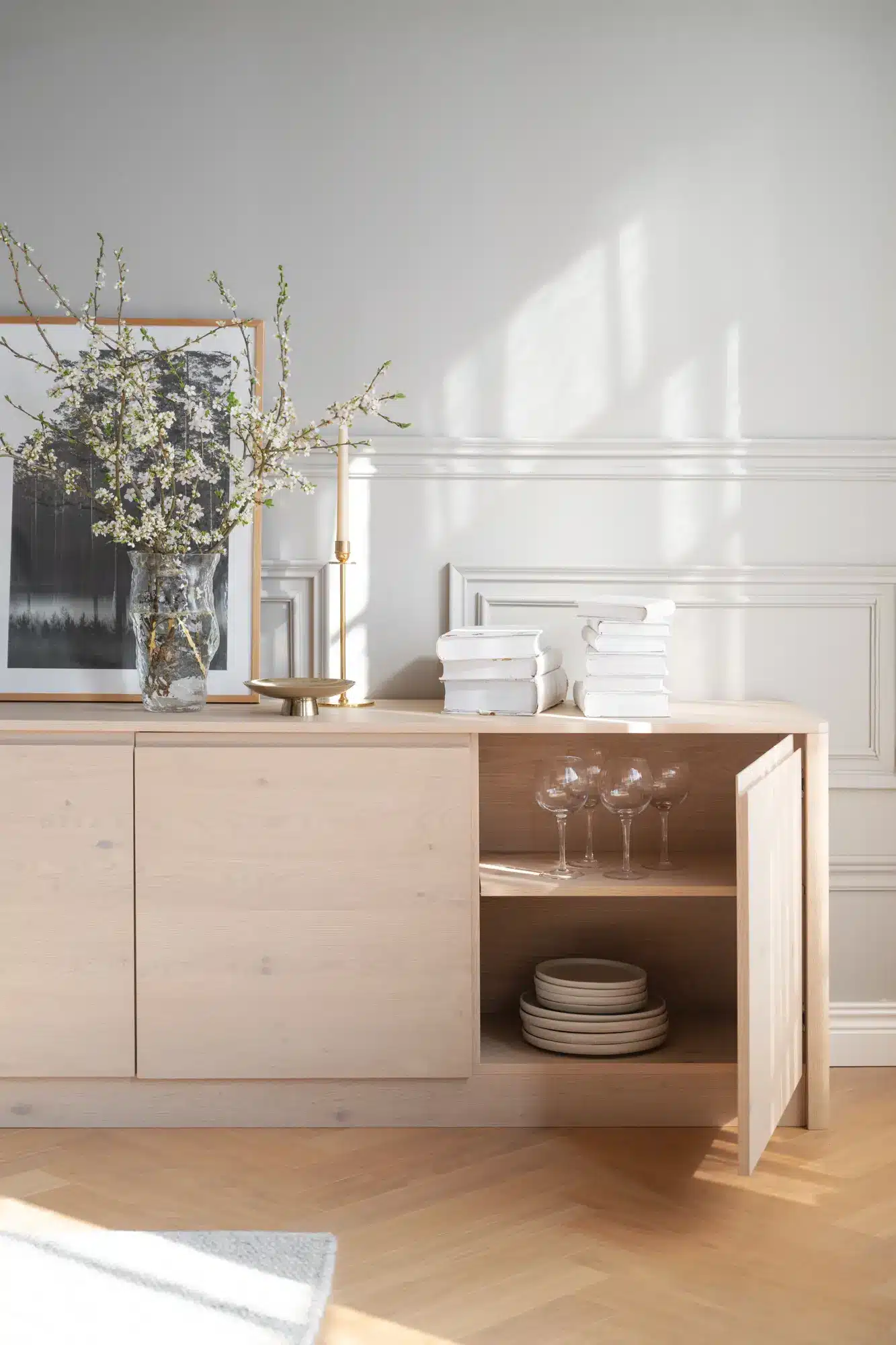 Rowico Melstone Sideboard, Vitpigmenterad, 180x40x70 cm - Bild 4