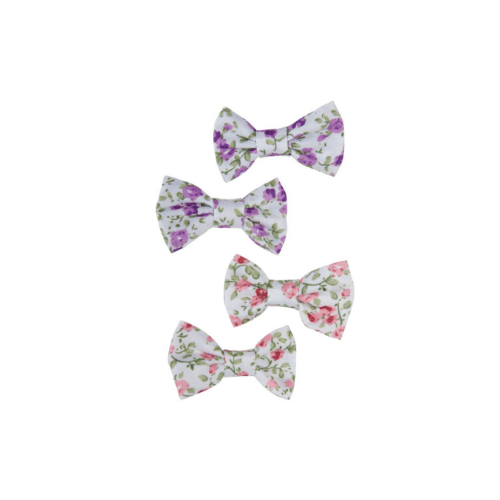 Boutique Liberty Mini Bow Hairclip Set 2-pack – Blommiga hårspännen för barn