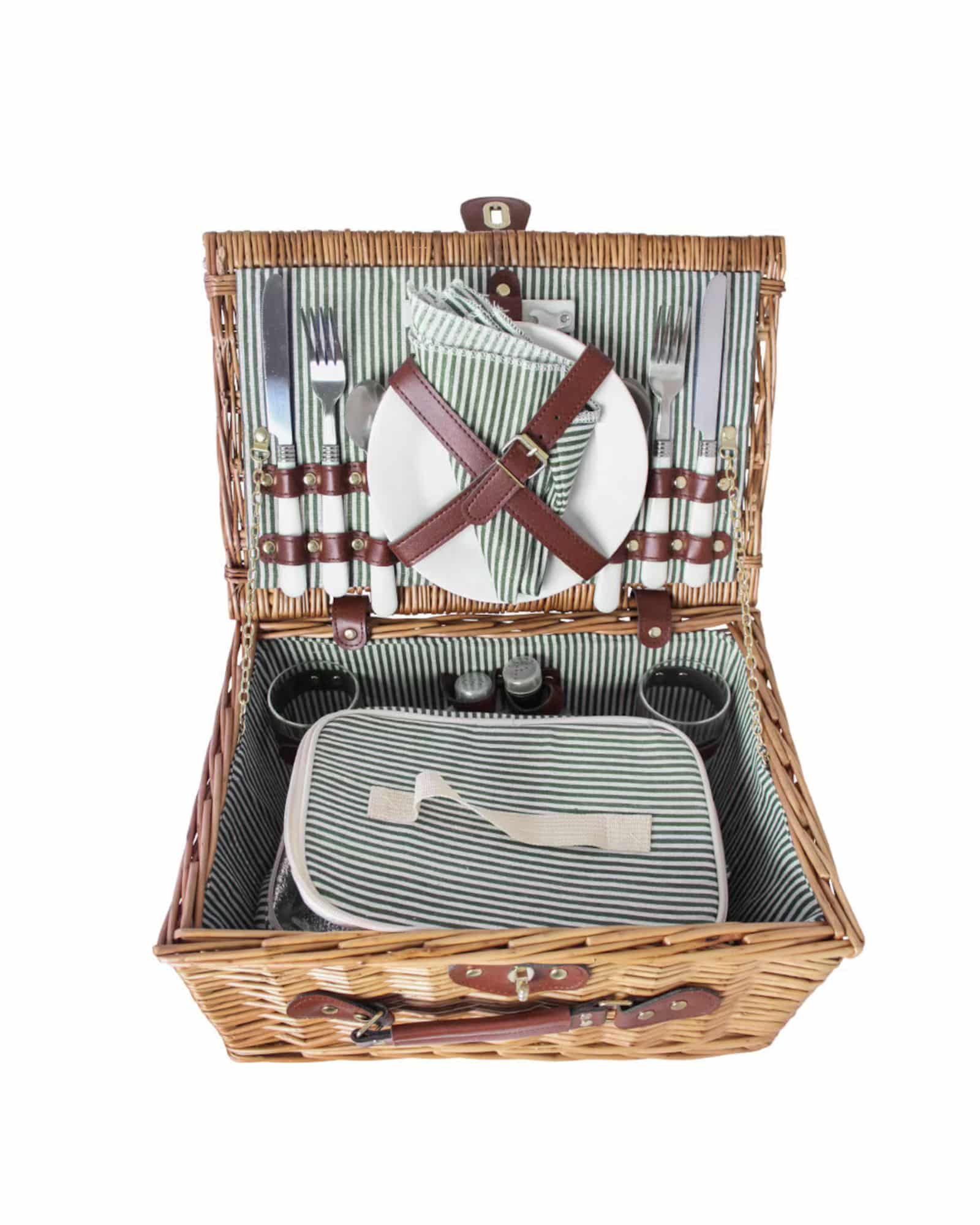 Picknickkorgset Vendela Liten Grön - för 2