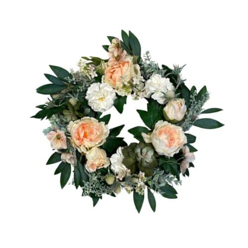 Krans Pion och Hortensia