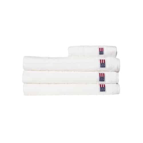 Lexington velourhandduk vit