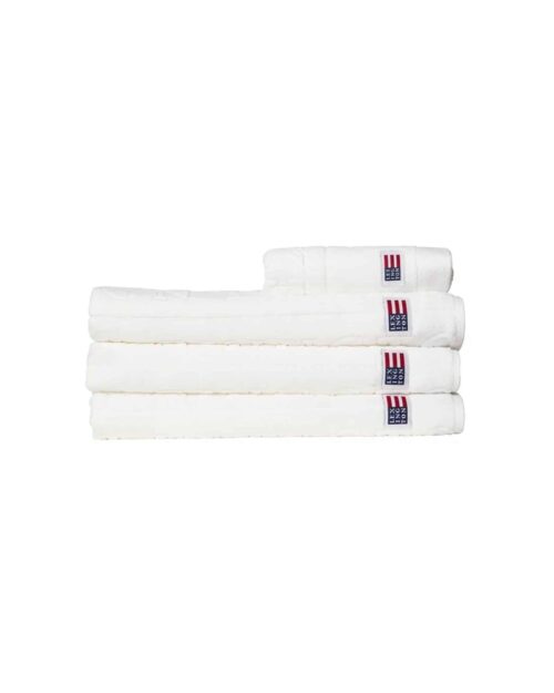 Lexington velourhandduk vit