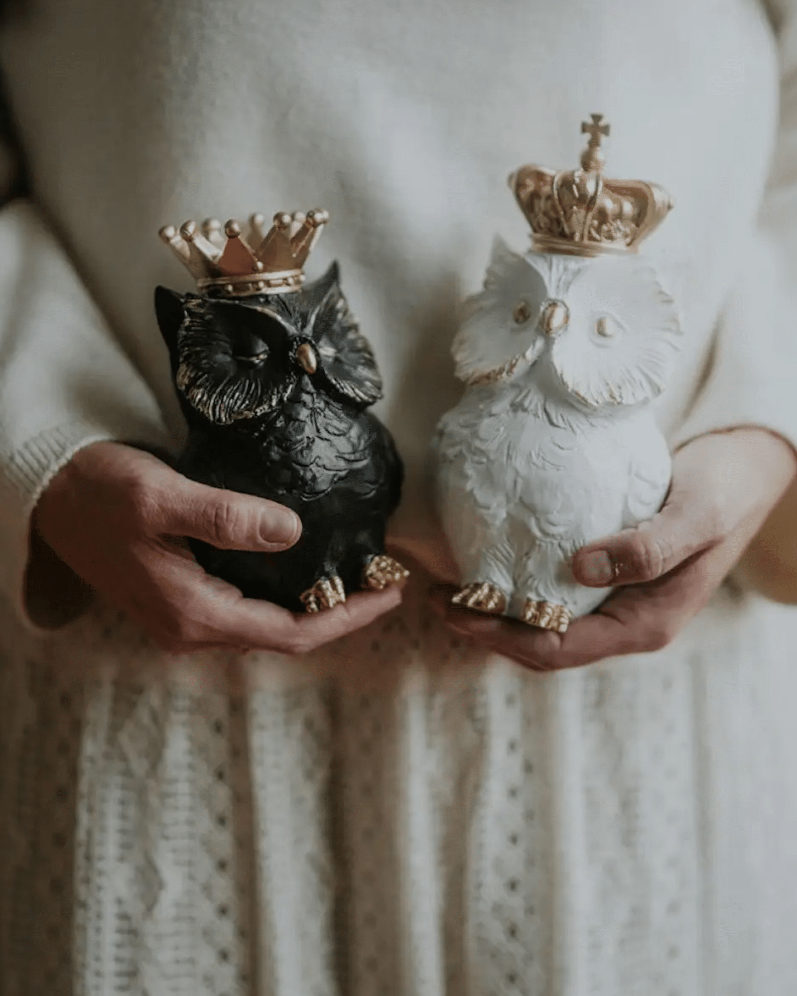 Dekoration Uggla Krona Mix – lekfull polyfigur 21 cm - Bild 2