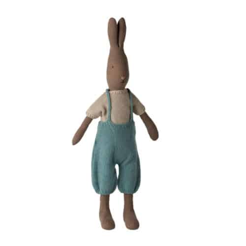 Maileg Kanin Stl 3 Brun Stickad tröja och overall