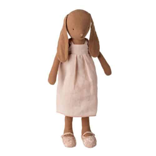 Maileg Kanin Stl 3 Chokladbrun med Klänning