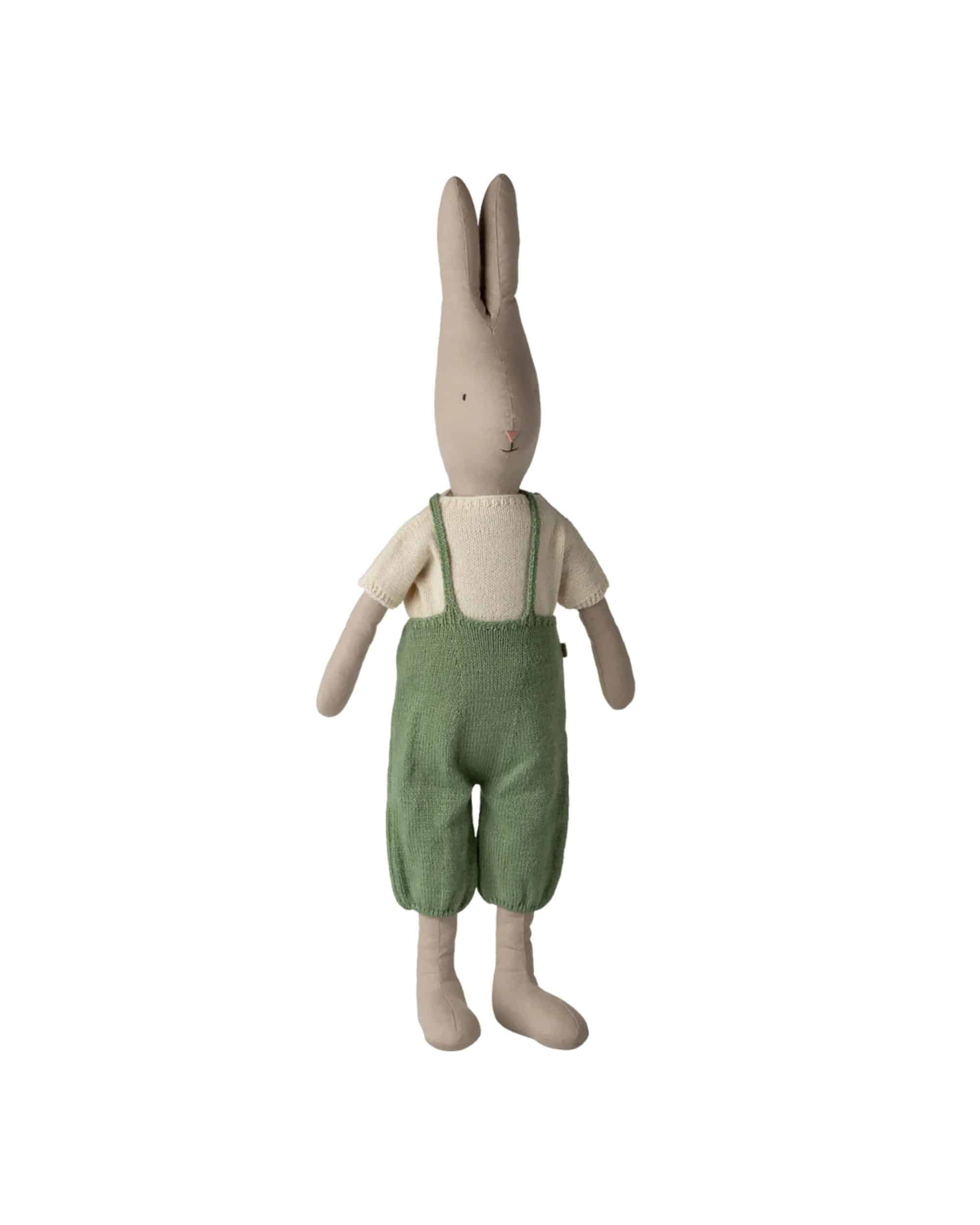 Maileg Kanin Stl 5 klassisk stickad tröja och overall