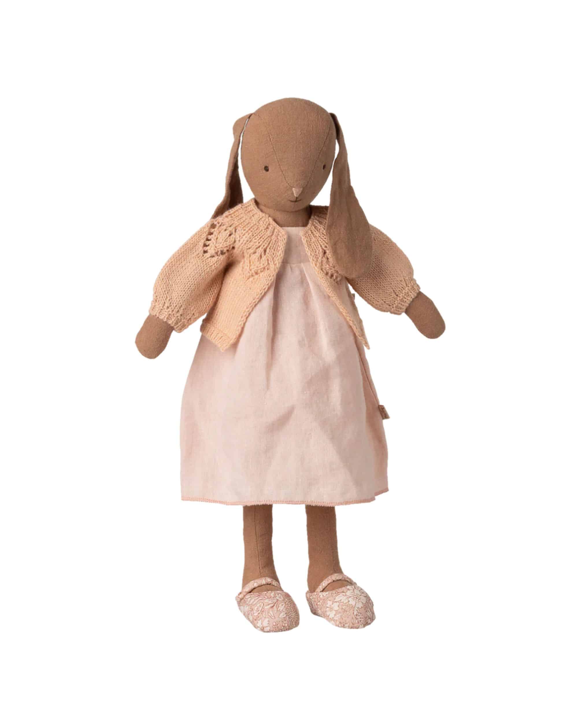 Maileg stickad kofta Stl 3 Ljusrosa