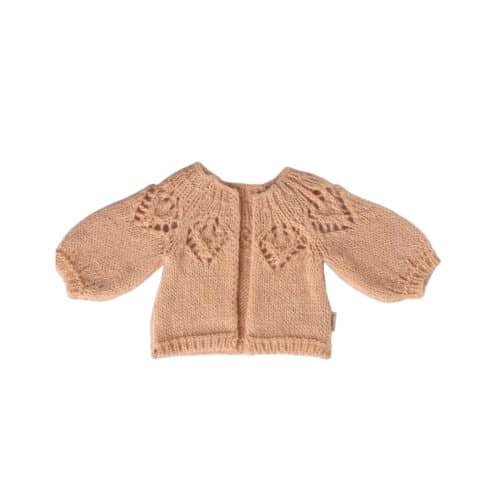 Maileg stickad kofta Stl 3 Ljusrosa