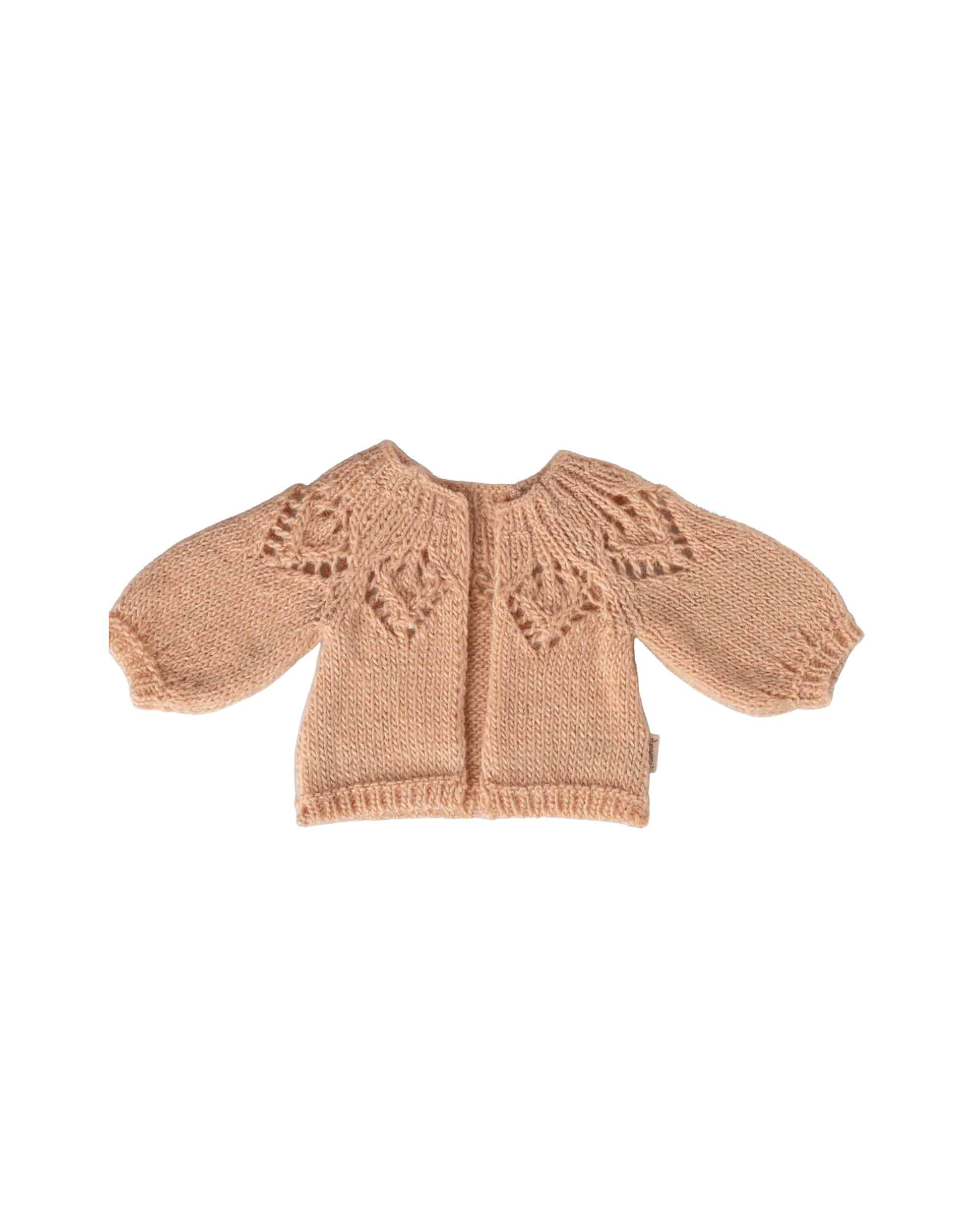 Maileg stickad kofta Stl 3 Ljusrosa