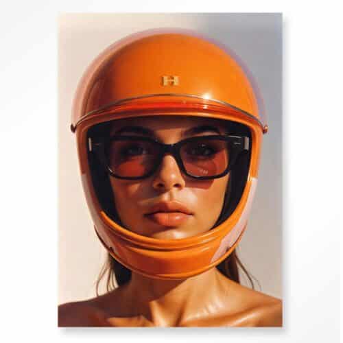 Tavla Hermes Helmet Glas 100x150 cm