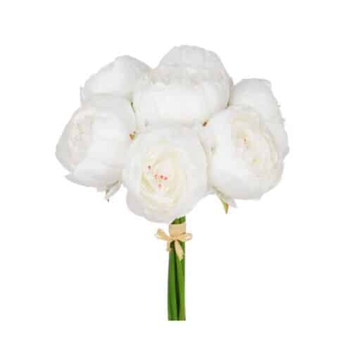 Pionbukett Vit 30 cm