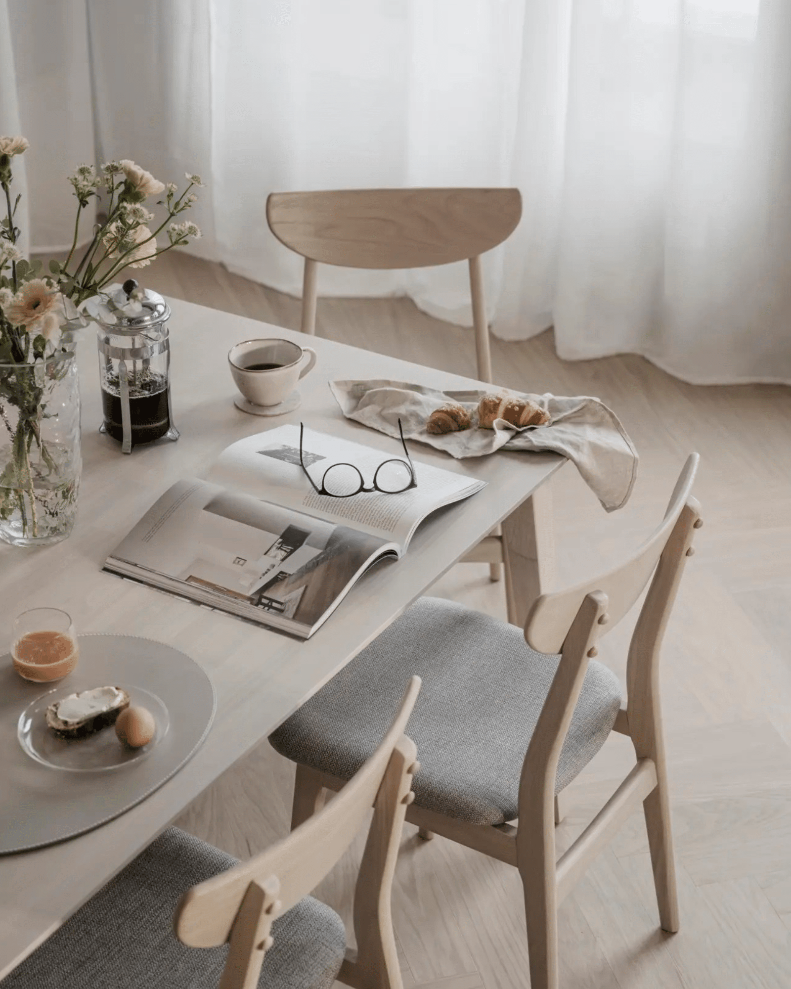 Rowico Filippa Matbord, Vitpigmenterad, 140x90 cm - Bild 6