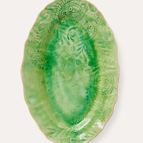 Sthål Small Oval Serving Dish 40x25 cm Seaweed– Arabesque