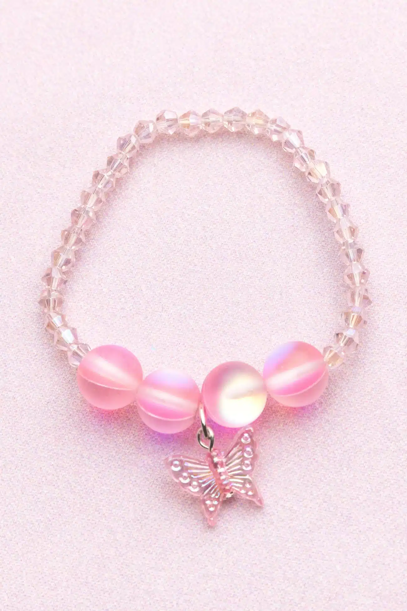 Boutique Holo Pink Crystal Bracelet armband