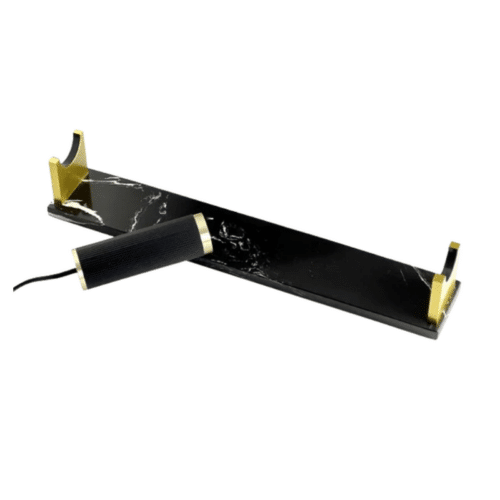 Lampbas svart marmor - Support tube