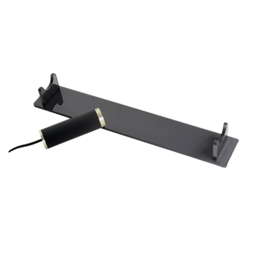 Lampbas svart acryl - Support tube