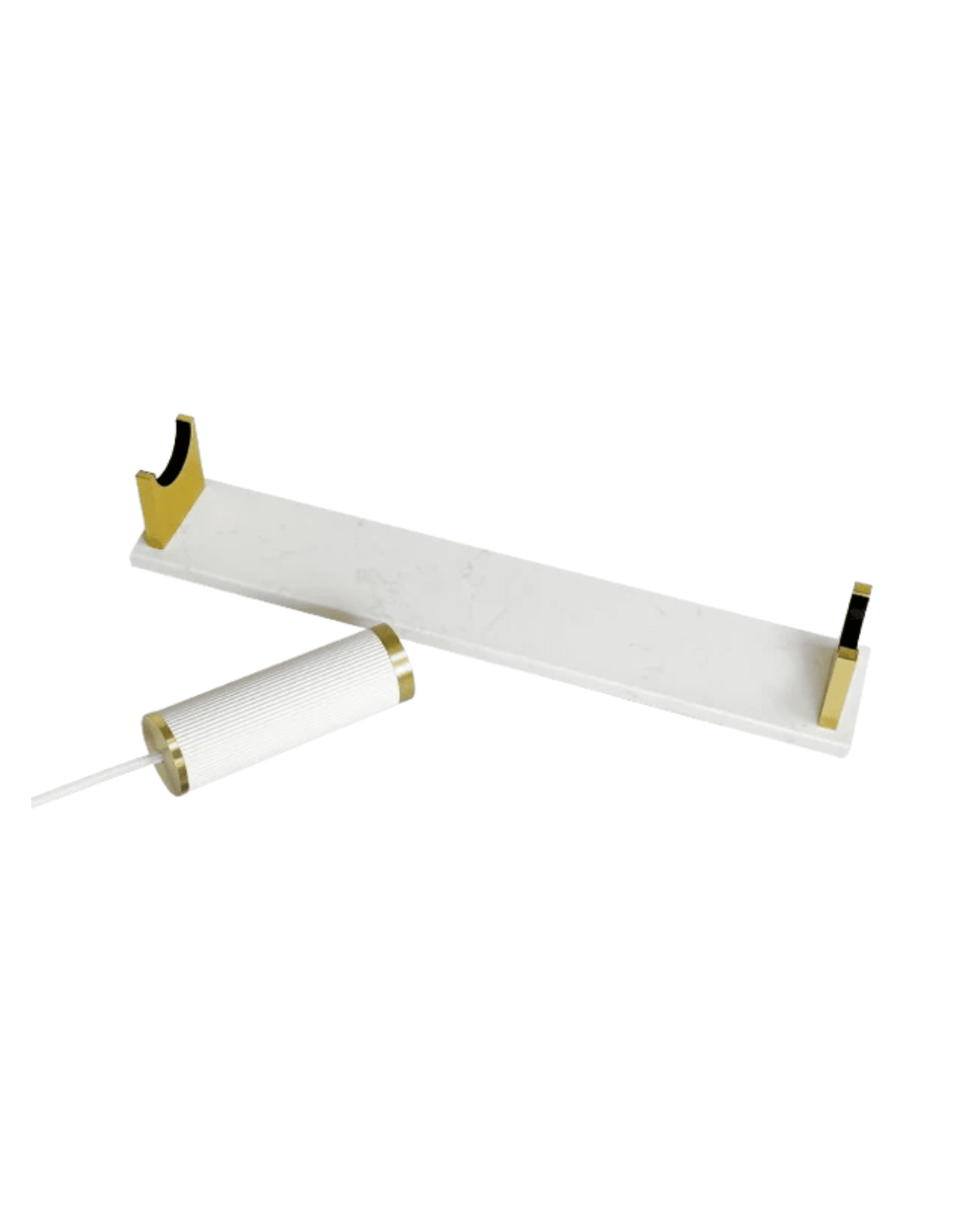 Lampbas vit marmor - Support tube