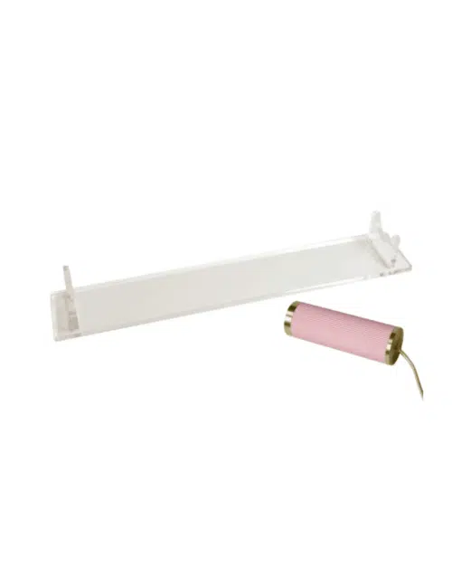Lampbas rosa acryl - Support tube