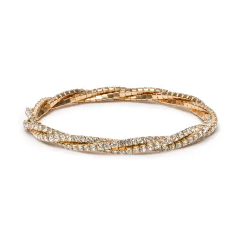 Boutique Diamante Twist Armband – Barn