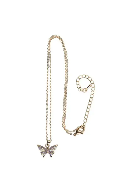 Boutique Butterfly Gem Necklace – Barn
