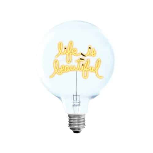 Glödlampa  LIFE IS BEAUTIFUL