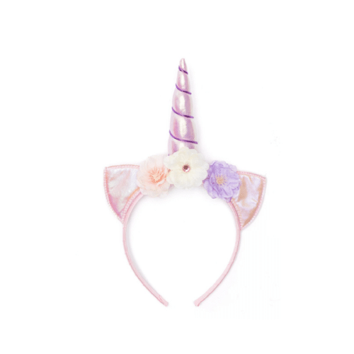 Alicorn Unicorn Headband – Glittrigt Enhörningsdiadem i Lila & Rosa