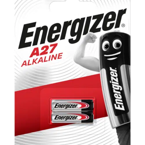 A27 alkaliskt 12V batteri 2-pack för bilnyckel, fjärrkontroll och garageport