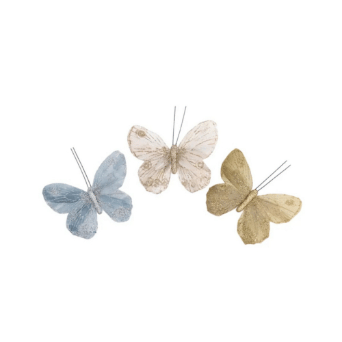 Clip Fjäril Meadow Mix dekorationsfjäril med clips 11,5 cm