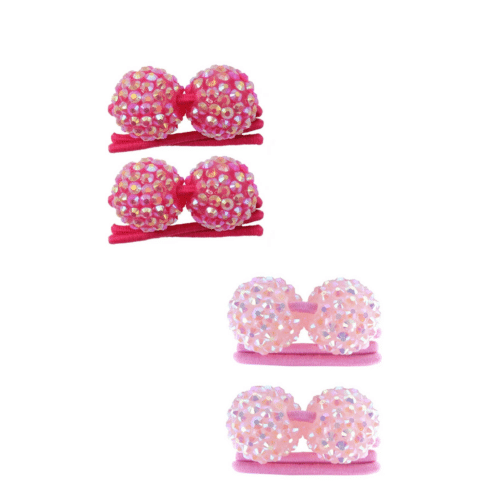 Funky Ball Ponytail Holder Set 2-pack