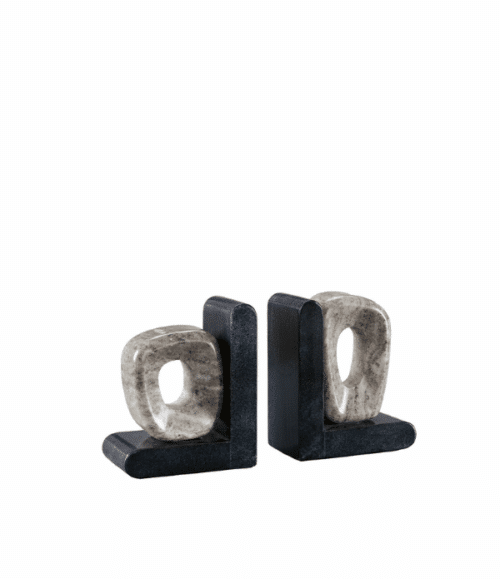Artwood Hera Bokstöd i Marmor – 2-pack, Beige