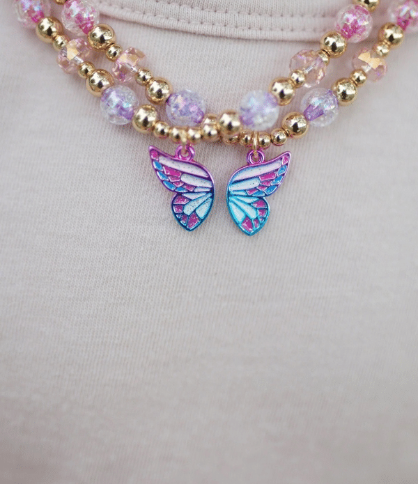 Barn BFF Fjärilshalsband Set 2 Pack – Butterfly Wishes - Bild 3