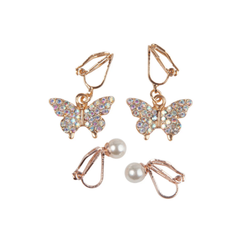 Boutique Butterfly clip-on örhängen 2 par