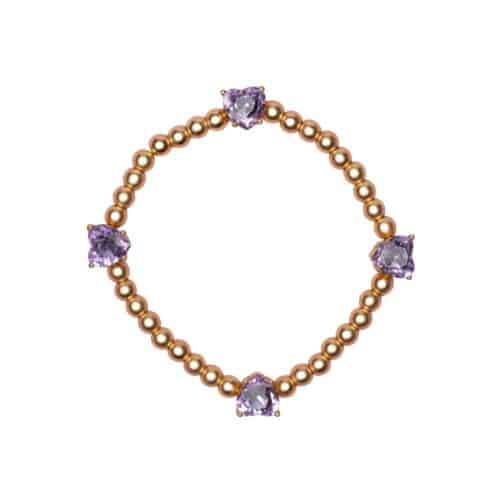 Boutique Chic Amethyst Love-armband