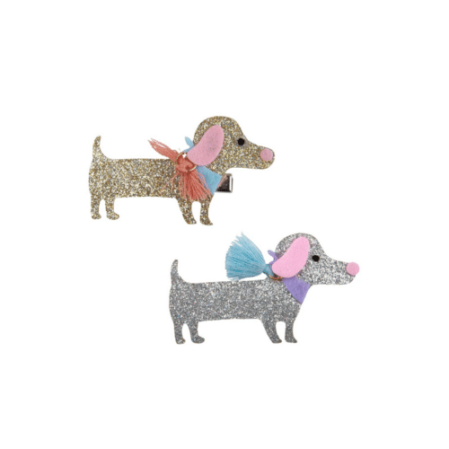 Boutique Dachshund Hårspänne – 1-pack, Välj mellan 2 stilar