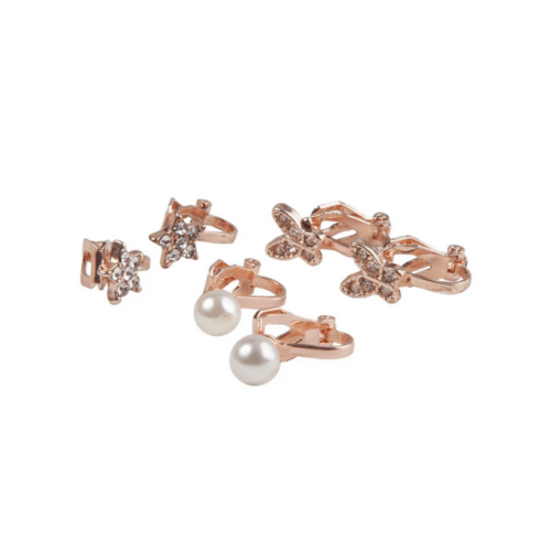 Boutique Dazzle clip-on örhängen 3 par