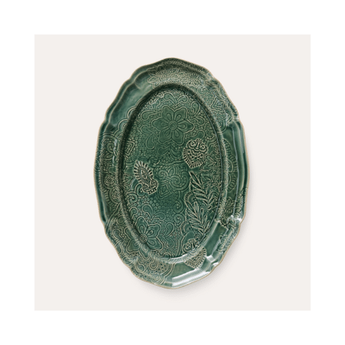 Sthål Large oval dish dusk 49x32 cm Arabesque stengods – ovalt uppläggningsfat
