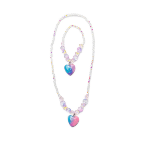 Galaxy Heart Halsband & Armband Set – 2 delar