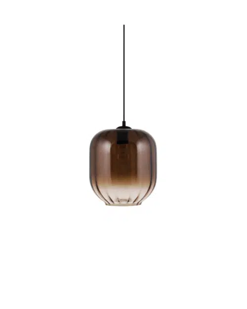 Haze 25 Pendel Brun – Munblåst Glas Ø25 cm