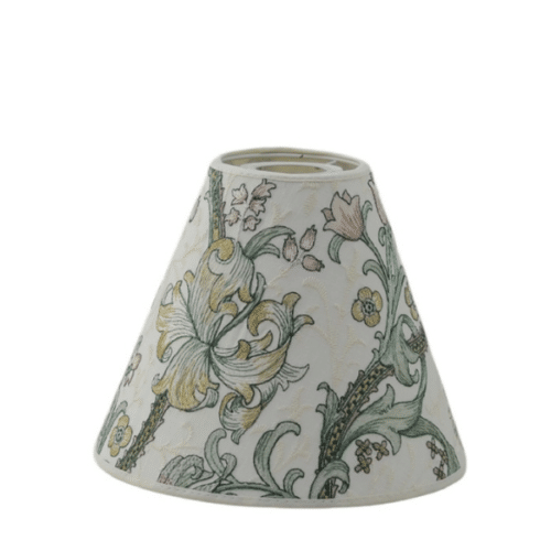 Golden Lily Embroidery Linen/Blush 19 cm – William Morris Lampskärm