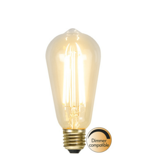 LED-lampa E27 ST64 Soft Glow 2100K Dimbar 3,6W