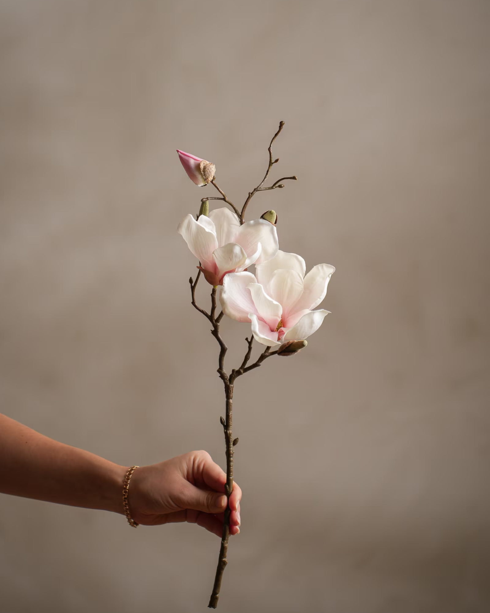 Magnolia 45 cm Rosa – Elegant konstblomma - Bild 2