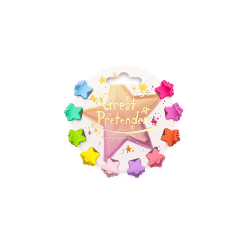 Rainbow Star Mini Hairclip Set (10 pcs)