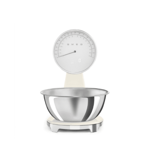 Smeg Digital & Analog Köksvåg Creme Högblank – 50’s Style