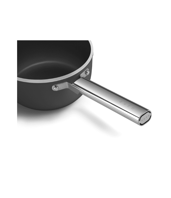 Smeg Keramisk Kastrull 20 cm Non-Stick Svart – 50’s Style med Glaslock - Bild 6