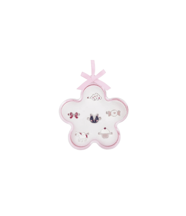 Sweet Treats Ring Set – Justerbara Barnringar i Presentask (6 st)