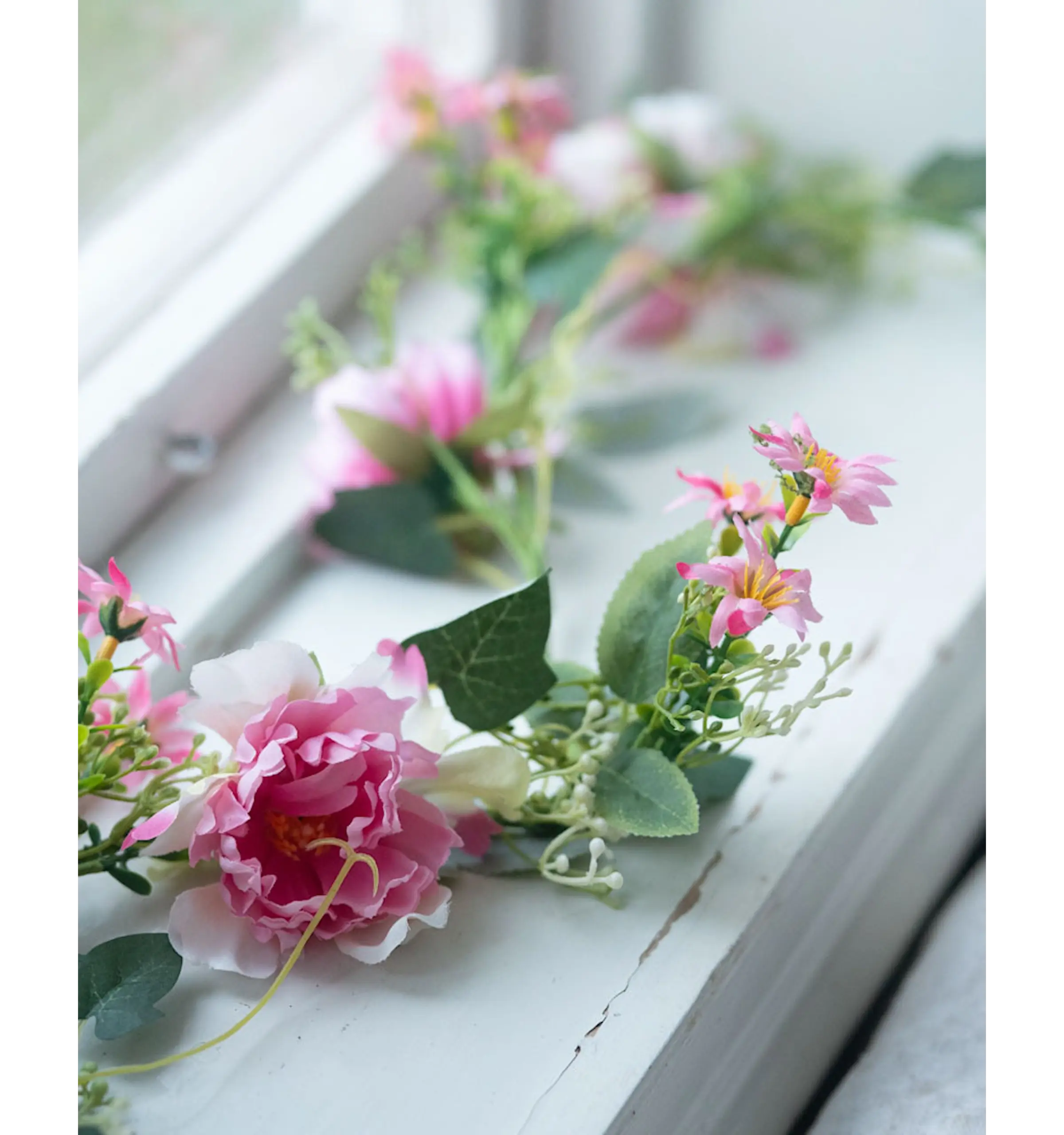 Blomgirlang rosa 150 cm - Bild 2