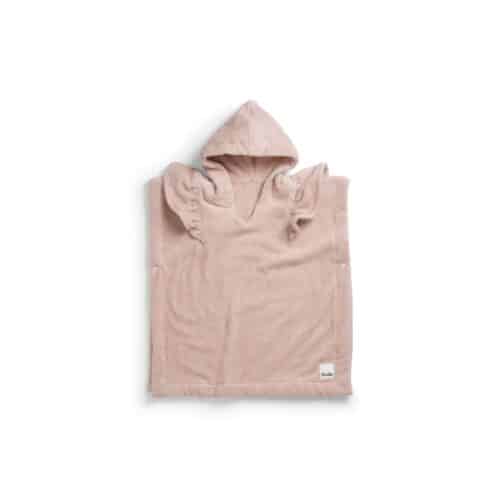 Elodie Badponcho Powder Pink – mjuk barnponcho i bomull 1–3 år
