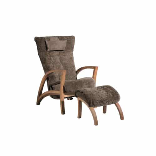 Focus fåtölj i fårskinn