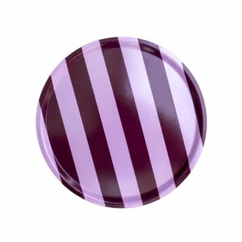 COMO rund bricka 38cm Rosewood Stripe