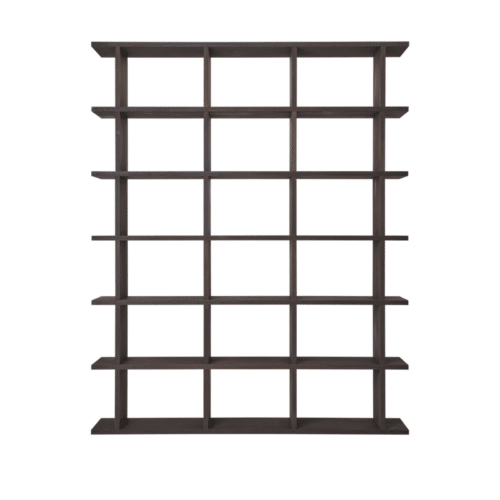 Kona Bookcase – 3x6, Dark Stained Oak